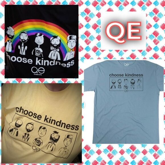 QUEER EYE 🖤 🌈Short sleeve tee 🖤 NEW 🖤 “choose kindness” 🖤🌈 - Picture 1 of 6